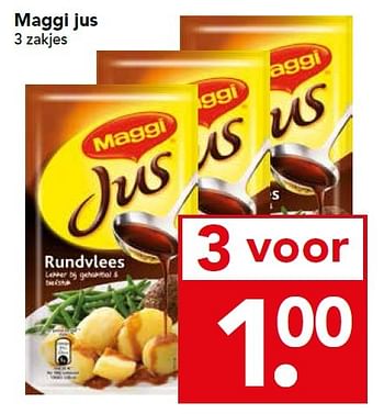 Aanbiedingen Maggi jus - MAGGI - Geldig van 24/01/2016 tot 30/01/2016 bij Deen Supermarkten