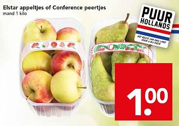 Aanbiedingen Elstar appeltjes of conference peertjes - Huismerk deen supermarkt - Geldig van 24/01/2016 tot 30/01/2016 bij Deen Supermarkten