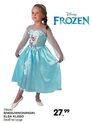 Aanbiedingen Sneeuwkoningin elsa kleed - Disney  Frozen - Geldig van 26/01/2016 tot 23/02/2016 bij Supra Bazar