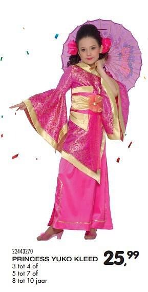 Aanbiedingen Princess yuko kleed - Princess - Geldig van 26/01/2016 tot 23/02/2016 bij Supra Bazar