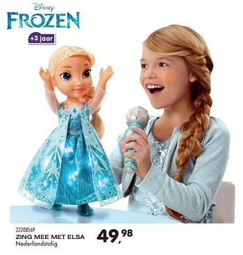 Aanbiedingen Zing mee met elsa - Disney  Frozen - Geldig van 26/01/2016 tot 23/02/2016 bij Supra Bazar