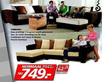 Aanbiedingen Comfort - Huismerk - Seats and Sofas - Geldig van 25/01/2016 tot 30/01/2016 bij Seats and Sofas