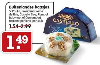 Aanbiedingen Buitenlandse kaasjes - Castello - Geldig van 24/01/2016 tot 30/01/2016 bij Em-té