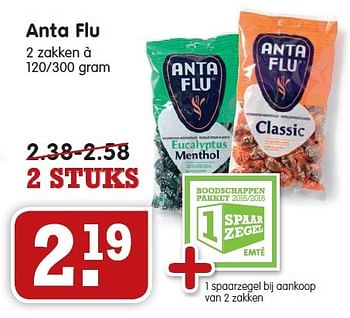 Aanbiedingen Anta flu - Huismerk - Em-té - Geldig van 24/01/2016 tot 30/01/2016 bij Em-té