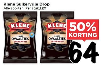 Aanbiedingen Klene suikervrije drop - Klene - Geldig van 24/01/2016 tot 30/01/2016 bij Vomar