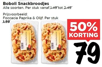 Aanbiedingen Boboli snackbroodjes - Boboli - Geldig van 24/01/2016 tot 30/01/2016 bij Vomar