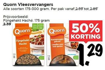 Aanbiedingen Quorn vleesvervangers - Quorn - Geldig van 24/01/2016 tot 30/01/2016 bij Vomar