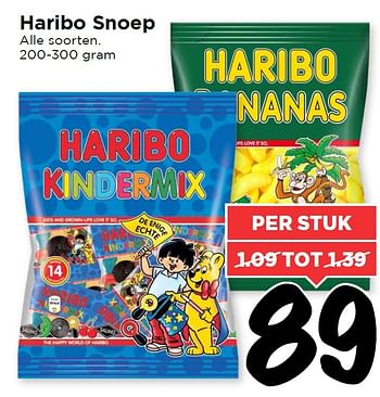 Aanbiedingen Haribo snoep - Haribo - Geldig van 24/01/2016 tot 30/01/2016 bij Vomar