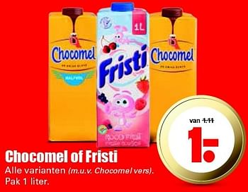 Aanbiedingen Chocomel of fristi - Chocomel - Geldig van 24/01/2016 tot 30/01/2016 bij Lekker Doen