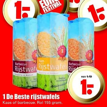 Aanbiedingen 1 de beste rijstwafels - 1 de beste - Geldig van 24/01/2016 tot 30/01/2016 bij Lekker Doen