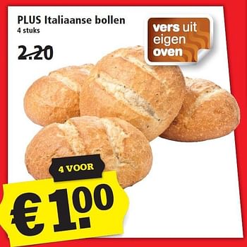 Aanbiedingen Boboli italiaans afbakbrood - Huismerk - Plus - Geldig van 24/01/2016 tot 30/01/2016 bij Plus