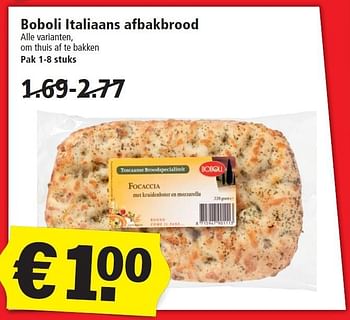 Aanbiedingen Boboli italiaans afbakbrood - Boboli - Geldig van 24/01/2016 tot 30/01/2016 bij Plus