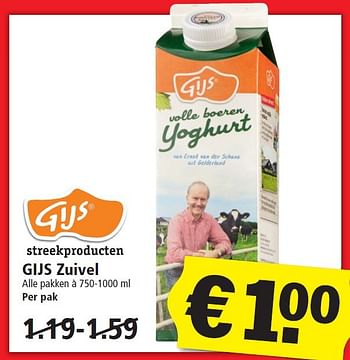 Aanbiedingen Gijs zuivel - Gijs - Geldig van 24/01/2016 tot 30/01/2016 bij Plus