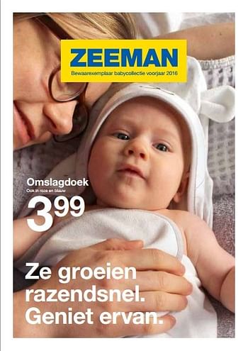 Aanbiedingen Omslagdoek - Huismerk - Zeeman  - Geldig van 29/01/2016 tot 02/07/2016 bij Zeeman