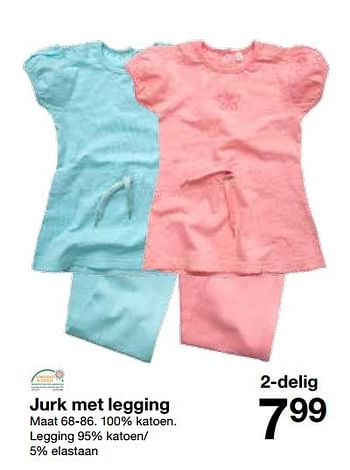 Aanbiedingen Jurk met legging - Huismerk - Zeeman  - Geldig van 29/01/2016 tot 02/07/2016 bij Zeeman