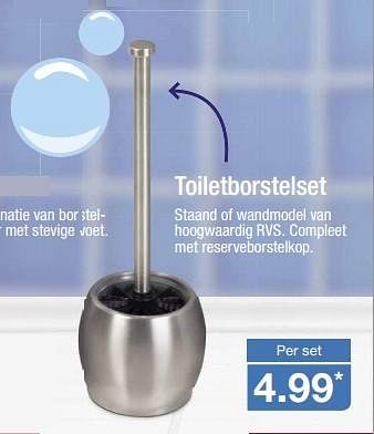 Aanbiedingen Toiletborstelset - Huismerk - Aldi - Geldig van 27/01/2016 tot 03/02/2016 bij Aldi