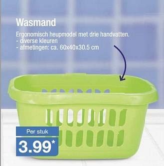 Aanbiedingen Wasmand - Huismerk - Aldi - Geldig van 27/01/2016 tot 03/02/2016 bij Aldi