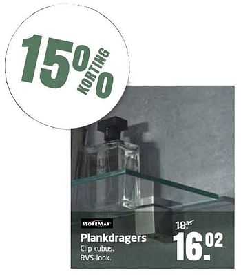 Aanbiedingen Plankdragers - Storemax - Geldig van 25/01/2016 tot 07/02/2016 bij Formido