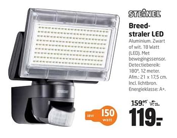 Aanbiedingen Steinel breedstraler led - Steinel - Geldig van 25/01/2016 tot 07/02/2016 bij Formido