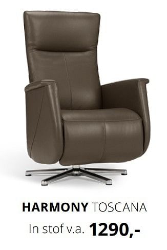 Aanbiedingen Harmony toscana in stof - Harmony - Geldig van 21/01/2016 tot 06/02/2016 bij Prominent