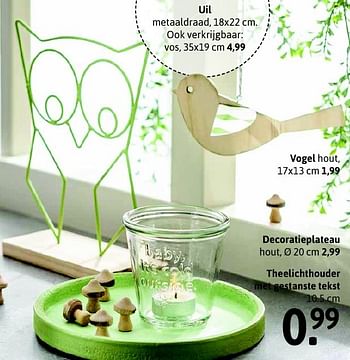 Aanbiedingen Decoratieplateau - Huismerk - Xenos - Geldig van 25/01/2016 tot 05/02/2016 bij Xenos