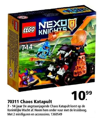 Aanbiedingen 70311 chaos katapult - Lego - Geldig van 23/01/2016 tot 07/02/2016 bij Intertoys