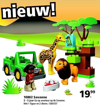 Aanbiedingen 10802 savanne - Lego - Geldig van 23/01/2016 tot 07/02/2016 bij Intertoys