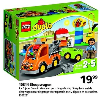 Aanbiedingen 10814 sleepwagen - Lego - Geldig van 23/01/2016 tot 07/02/2016 bij Intertoys