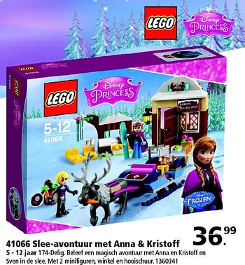 Aanbiedingen 41066 slee-avontuur met anna + kristoff - Lego - Geldig van 23/01/2016 tot 07/02/2016 bij Intertoys