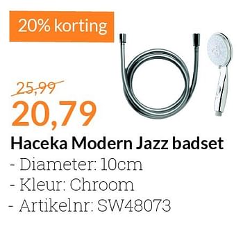 Aanbiedingen Haceka modern jazz badset - Haceka - Geldig van 01/02/2016 tot 29/02/2016 bij Sanitairwinkel