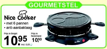 Aanbiedingen Gourmetstel - Nice Cooker - Geldig van 01/02/2016 tot 21/02/2016 bij Van Cranenbroek