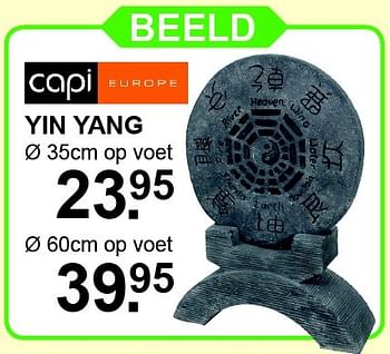 Aanbiedingen Beeld yin yang - Capi Europe - Geldig van 01/02/2016 tot 21/02/2016 bij Van Cranenbroek