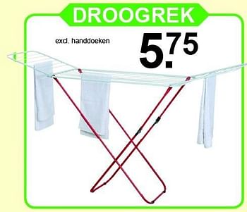 Aanbiedingen Droogrek - Huismerk - Van Cranenbroek - Geldig van 01/02/2016 tot 21/02/2016 bij Van Cranenbroek
