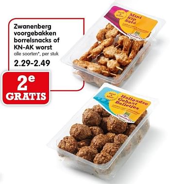 Aanbiedingen Zwanenberg voorgebakken borrelsnacks of kn-ak worst - Zwanenberg - Geldig van 31/01/2016 tot 06/02/2016 bij Em-té