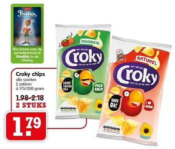 Aanbiedingen Croky chips - Croky - Geldig van 31/01/2016 tot 06/02/2016 bij Em-té