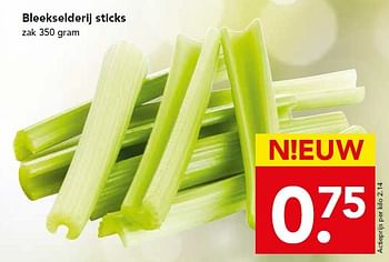 Aanbiedingen Bleekselderij sticks - Huismerk deen supermarkt - Geldig van 31/01/2016 tot 06/02/2016 bij Deen Supermarkten