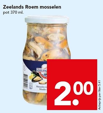 Aanbiedingen Zeelands roem mosselen - Zeelands Roem - Geldig van 31/01/2016 tot 06/02/2016 bij Deen Supermarkten