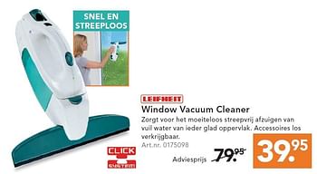Aanbiedingen Window vacuum cleaner - Leifheit - Geldig van 01/02/2016 tot 14/02/2016 bij Blokker