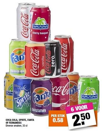 Aanbiedingen Coca cola, sprite, fanta of fernandes - Fanta - Geldig van 01/02/2016 tot 14/02/2016 bij Big Bazar