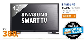 Aanbiedingen Samsung smart tv ue40j5200 - Samsung - Geldig van 01/02/2016 tot 07/02/2016 bij Expert