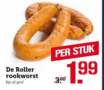 Aanbiedingen De roller rookworst - Huismerk - Coop - Geldig van 01/02/2016 tot 07/02/2016 bij Coop