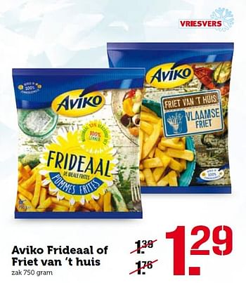 Aanbiedingen Aviko frideaal of friet van `t huis - Aviko - Geldig van 01/02/2016 tot 07/02/2016 bij Coop