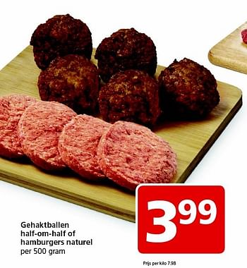 Aanbiedingen Gehaktballen half-om-half of hamburgers naturel - Huismerk - Jan Linders - Geldig van 01/02/2016 tot 07/02/2016 bij Jan Linders