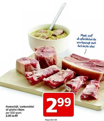 Aanbiedingen Hamschijf, varkenshiel of platte ribjes - Huismerk - Jan Linders - Geldig van 01/02/2016 tot 07/02/2016 bij Jan Linders