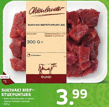 Aanbiedingen Sukiyaki biefstukpuntjes - Oldenlander - Geldig van 01/02/2016 tot 07/02/2016 bij Lidl