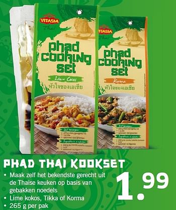 Aanbiedingen Phad thai kookset - Vitasia - Geldig van 01/02/2016 tot 07/02/2016 bij Lidl