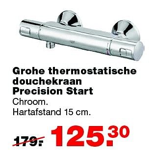 Aanbiedingen Grohe thermostatische douchekraan precision start - Grohe - Geldig van 01/02/2016 tot 14/02/2016 bij Praxis