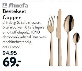 Aanbiedingen Bestekset copper - Geldig van 05/02/2016 tot 28/02/2016 bij Cook & Co