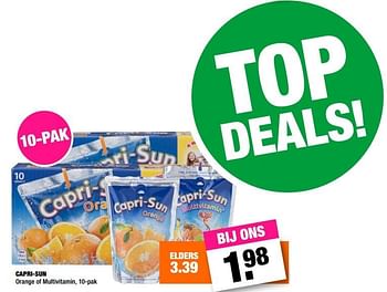 Aanbiedingen Capri-sun orange of multivitamin - Capri-Sun - Geldig van 15/02/2016 tot 28/02/2016 bij Big Bazar