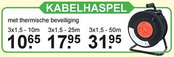 Aanbiedingen Kabelhaspel - Huismerk - Van Cranenbroek - Geldig van 15/02/2016 tot 06/03/2016 bij Van Cranenbroek